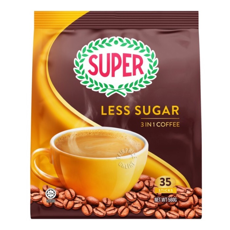 Jual Super 3 in 1 Instant Coffee - Less Sugar | Shopee Indonesia