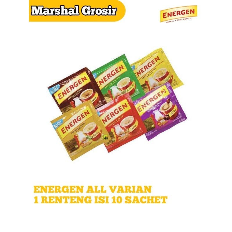 Jual ENERGEN ALL VARIAN 1 RENTENG (10PCS) | Shopee Indonesia