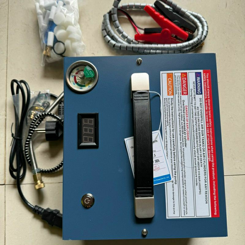 Jual kompresor pcp portable 4500psi 12volt automatis. auto stop ...