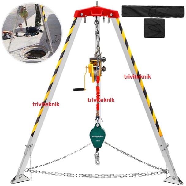Jual rescue tripod high angle fall protection mining confined space ...