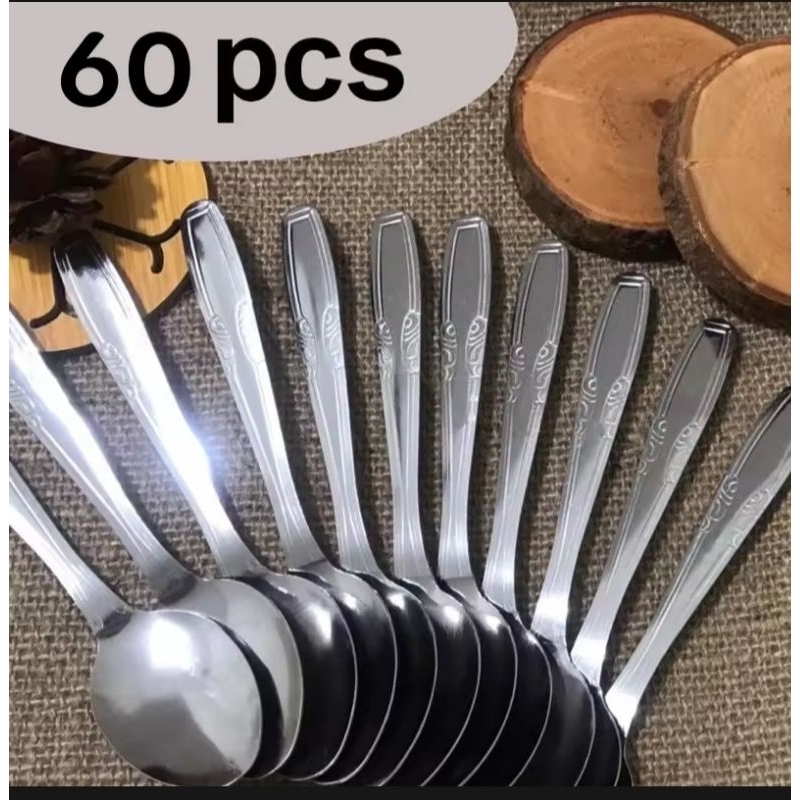Jual Sendok makan stainless isi 60 Pcs | Shopee Indonesia