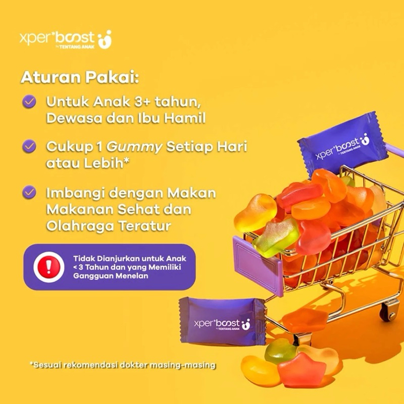 Jual Xpert Boost Gummy Vitkids/Vitamin D 600 IU Isi 30 Gummies ...
