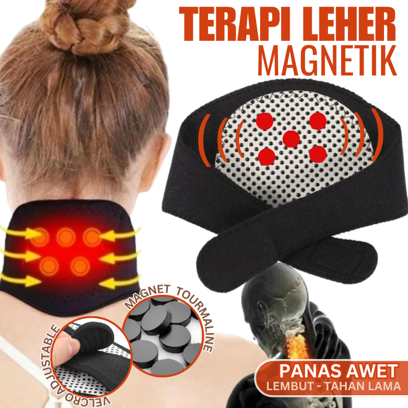 Jual Terapi Leher Magnetic Tourmaline Therapy Neck Massager Sabuk ...