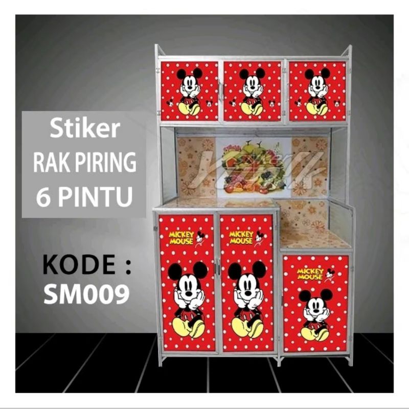 Jual wallpaper stiker rak piring untuk ukuran 6 pintu | Shopee Indonesia