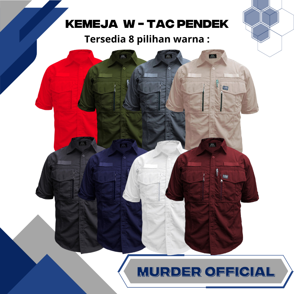 Jual Kemeja Tactical Lengan Pendek Lapangan American Ripstop Seragam ...
