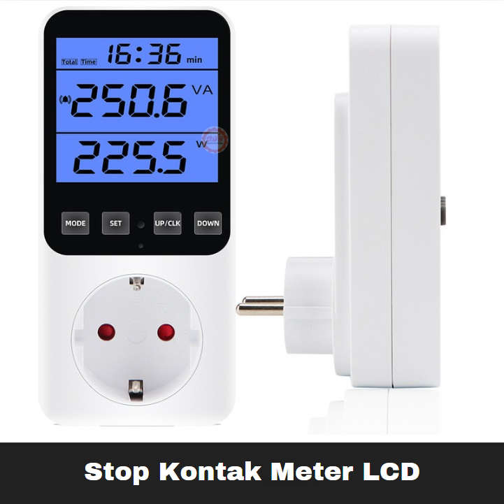Jual Stop Kontak Watt Meter Overload Cost Alarm Digital Display ...