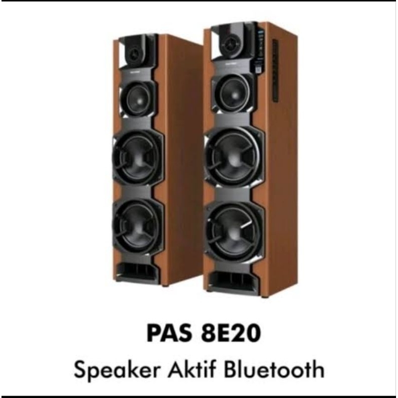 Jual SPEAKER AKTIF POLYTRON PAS 8E20/M 8E20 PAS8E20 /M COKLAT KAYU ...