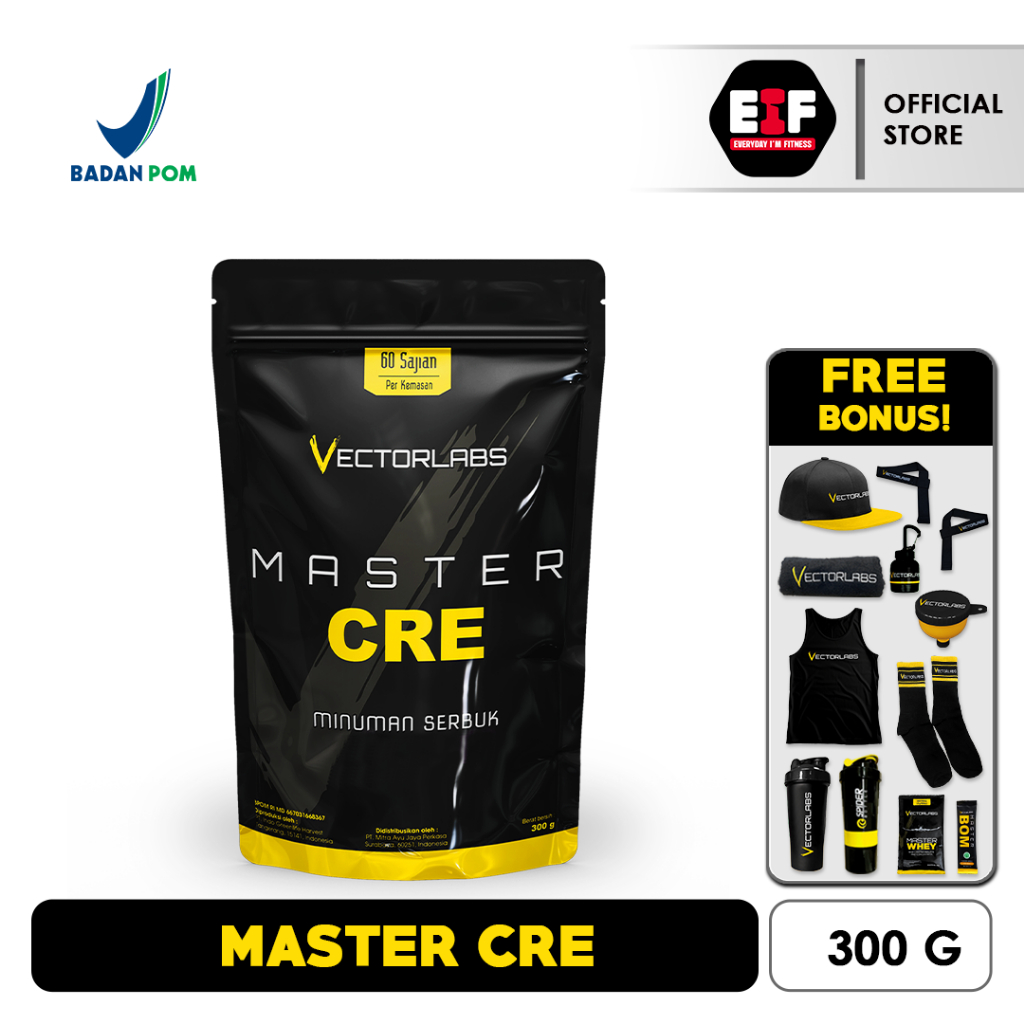 Jual VECTORLABS VL MASTER CRE CREATINE 60 SERV SERVING 300 GR GRAM ...