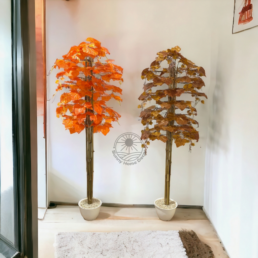 Jual Tanaman Daun Maple Bambu Pohon Plastik Artificial | Shopee Indonesia