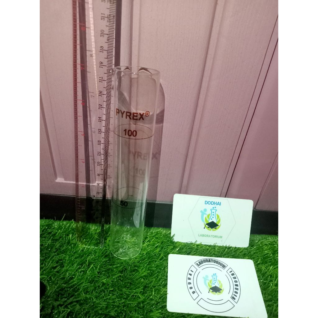 Jual Tabung Nesller pyrex 100 ml alas datar, Colorimetric Tube, Nessler ...
