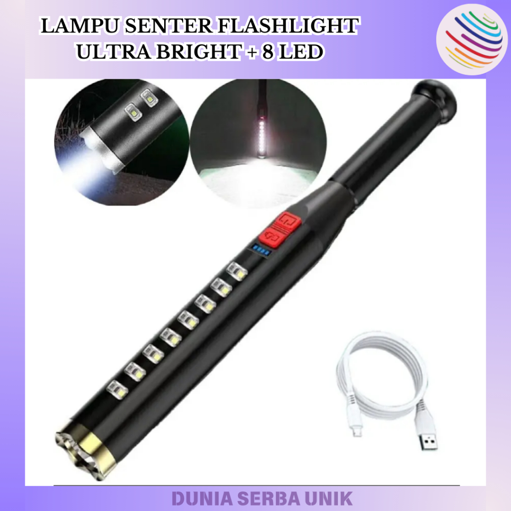 Jual DSU - LAMPU SENTER FLASHLIGHT STICK BASEBALL / LAMPU ULTRA BRIGHT ...