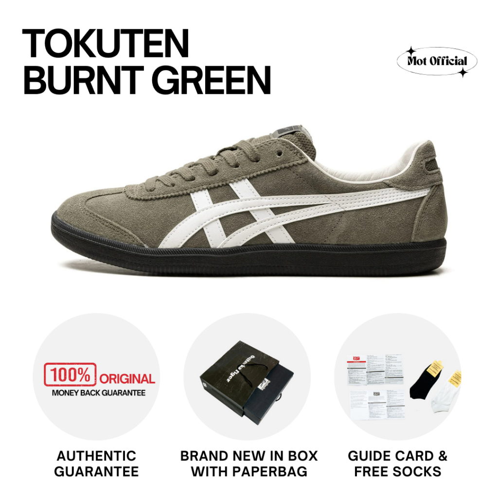 Jual Sepatu Sneakers 0nitsuka Tiger Tokuten Burnt Green Shopee