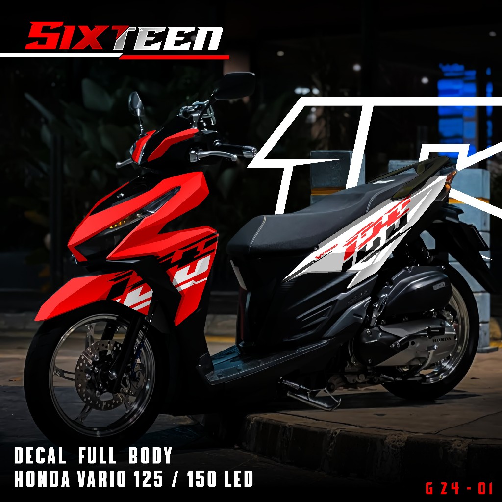 Jual (COD) TERBARU Decal Sticker Vario Led 125 / 150 cc 2015 2016 2017 ...