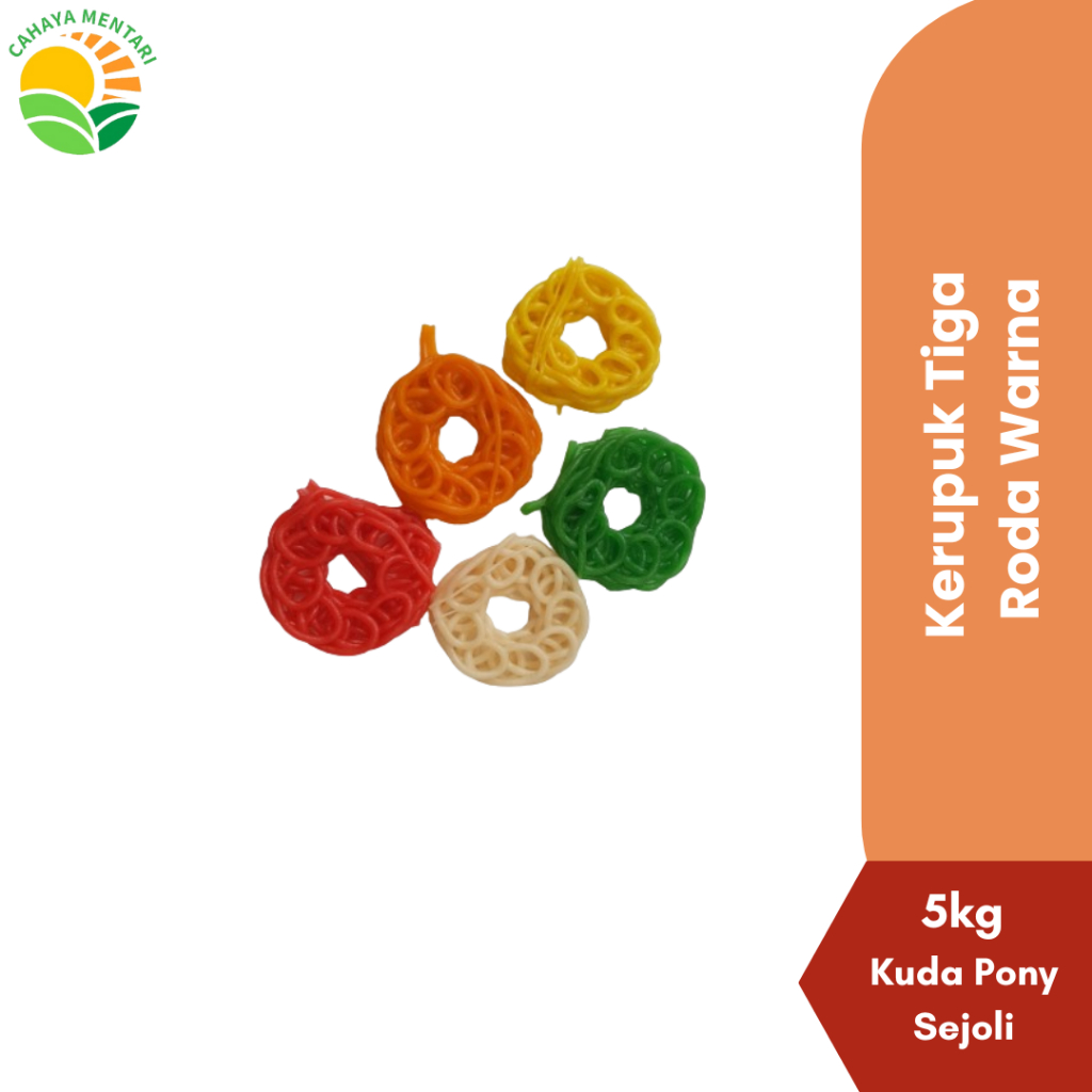 Jual KERUPUK MENTAH TIGA RODA WARNA CAP CAHAYA | Shopee Indonesia