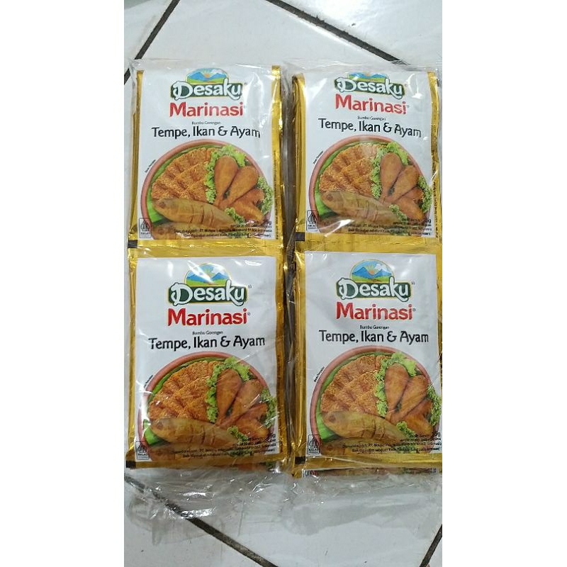Jual Desaku Bumbu Marinasi Tempe, Ikan & Ayam 12.5gr x 12 pcs