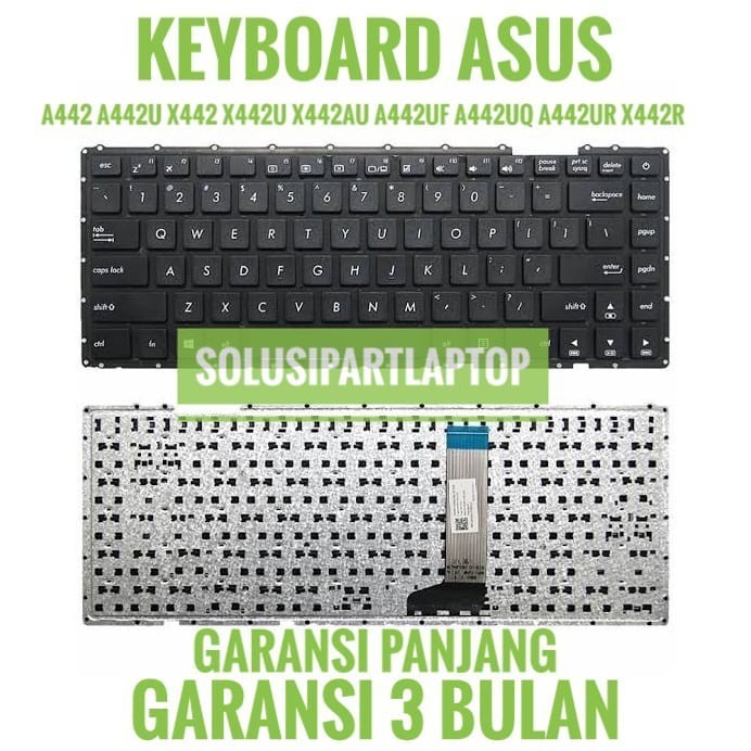 Jual Keyboard Asus A442 A442U X442 X442U X442UA A442UF A442UQ A442UR ...