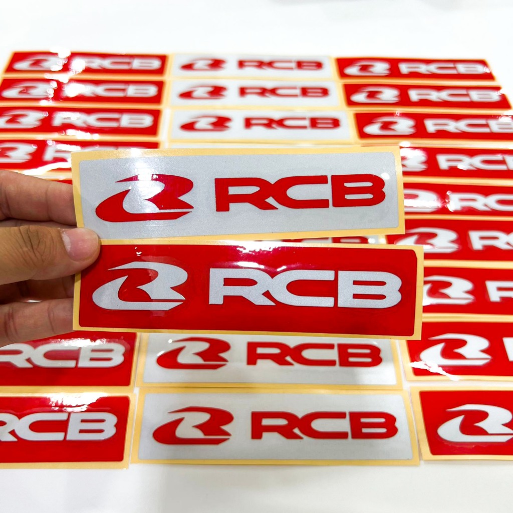 Jual STICKER STIKER RACING LOGO RCB PRINT ORIGINAL RCB TIMBUL | Shopee ...