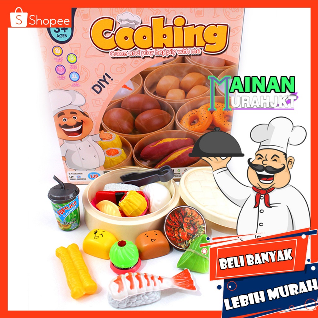 Jual MAINAN ANAK MURAH COOKING DIMSUM DUS SS1990 MAINAN MAKANAN DIMSUM ...