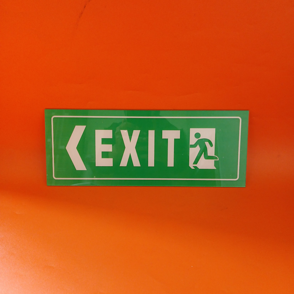 Jual Rambu Akrilik EXIT - Rambu akrilik keluar - Rambu keluar arah ...