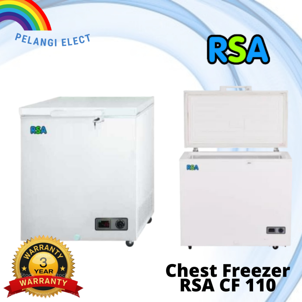Jual Chest Freezer RSA CF-110 / CF110 Freezer Box 100 liter | Shopee ...