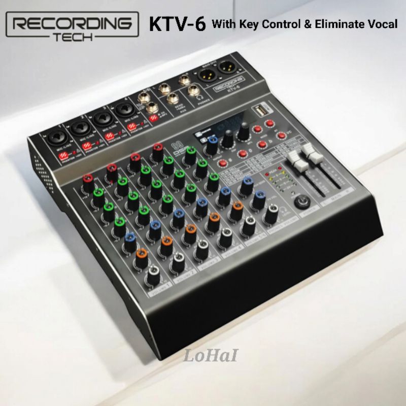 Jual Mixer Audio Recording Tech KTV 6 With Key Control & Eliminate ...