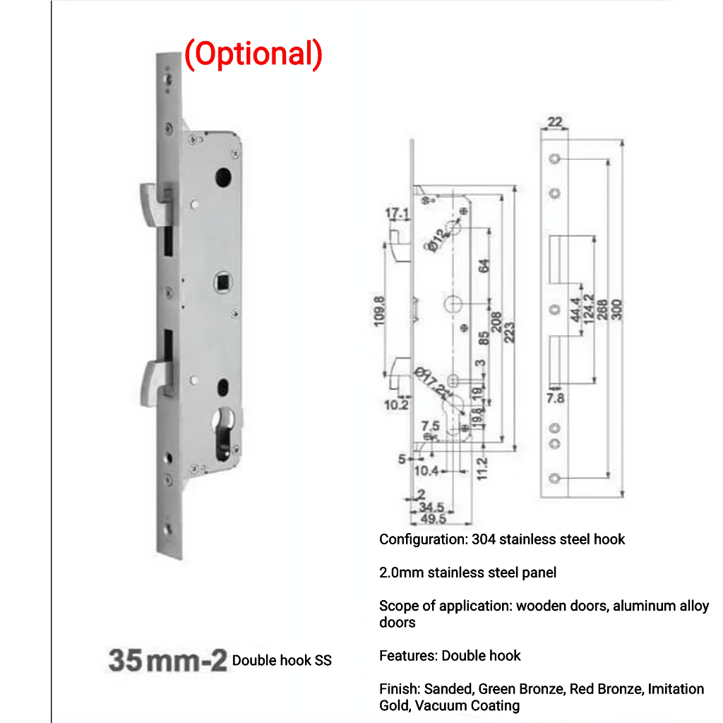 Jual Locus Extra Replacement Mortise Lock Body | Shopee Indonesia