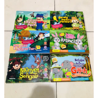 ( PROMO BUKU MURAH ORIGINAL ) BUKU ANAK / CERITA ANAK / DONGENG ANAK / Buku Cerita Anak Biligual Full Colour