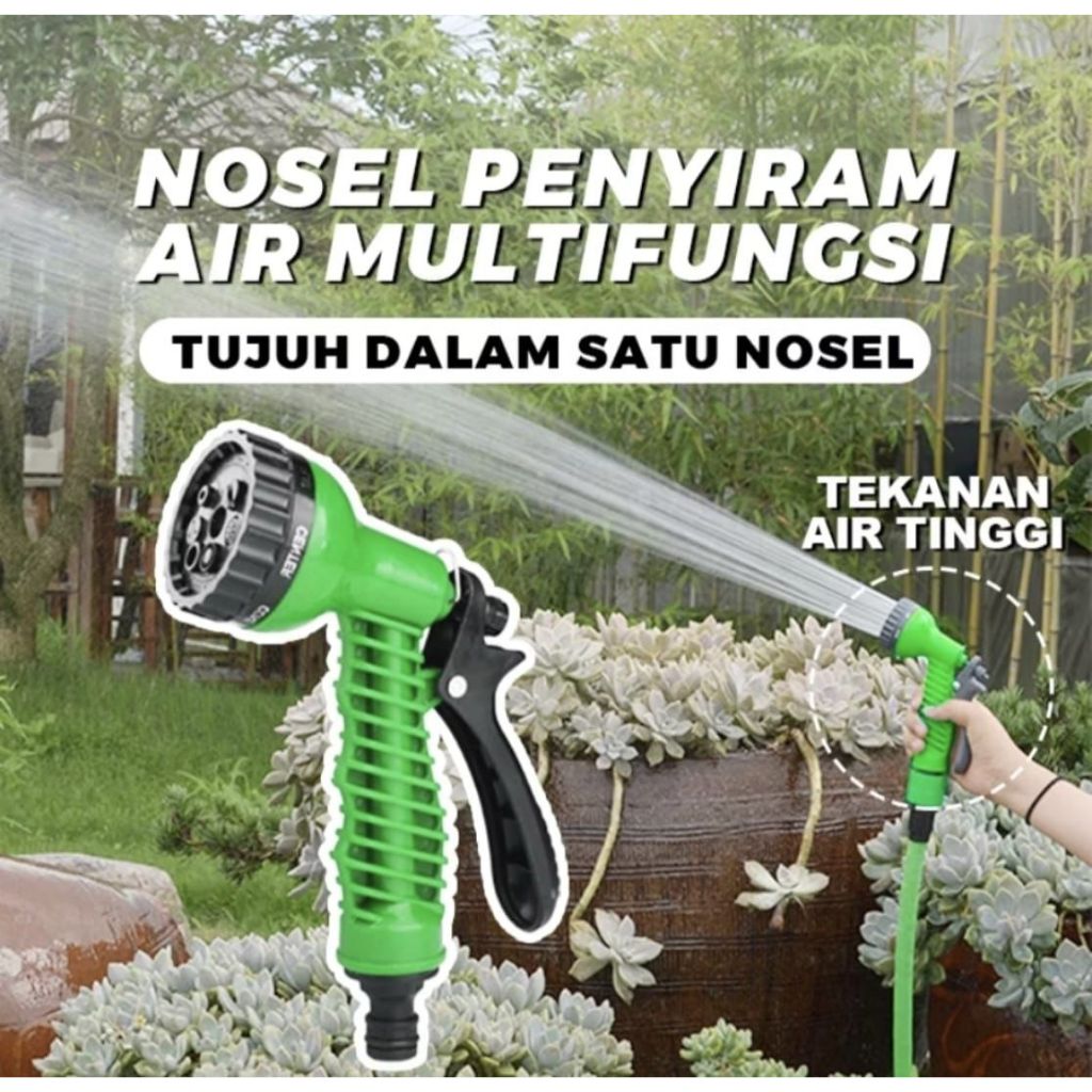 SEMPROTAN AIR WATERGUN 7 KEPALA SEMPROTAN CUCI MOTOR DAN MOBIL ALAT SIRAM TAMAN PERKEBUNAN 7 VARIASI