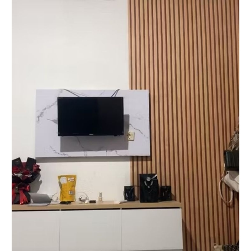 Jual Backdrop tv led Minimalis ukuran 100cm x 60cm | Shopee Indonesia