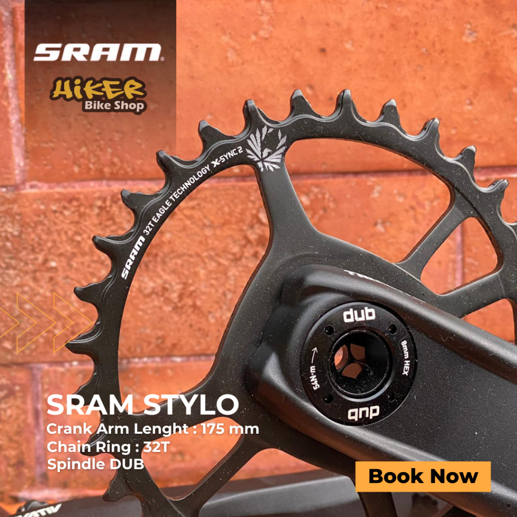 155mm Crankset Mtb Sram X0 Ebike Crank Arm Set OE Bikes Sram X0