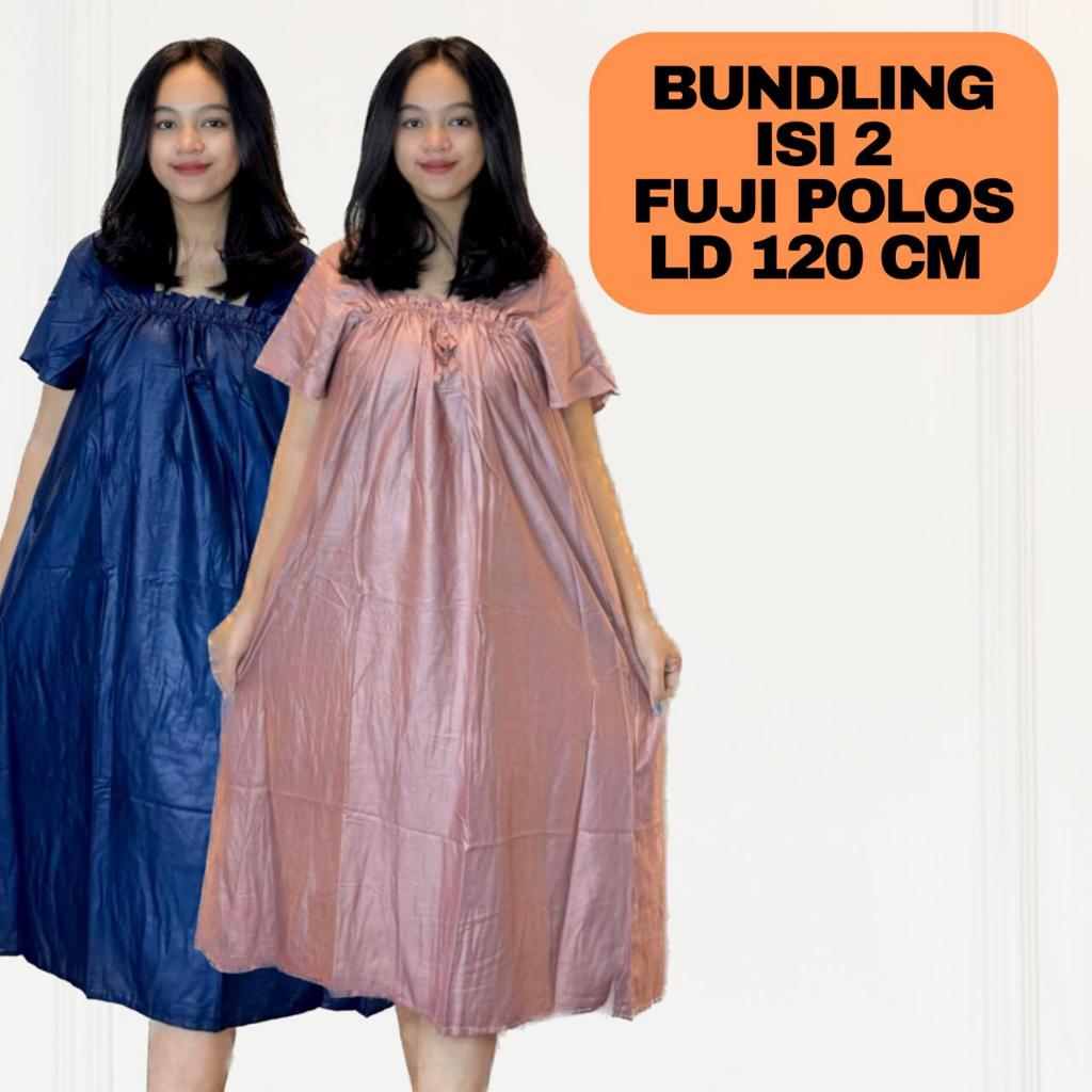Jual BUNDLING ISI 2 DASTER FUJI POLOS KARET DADA WANITA RAYON PREMIUM ...
