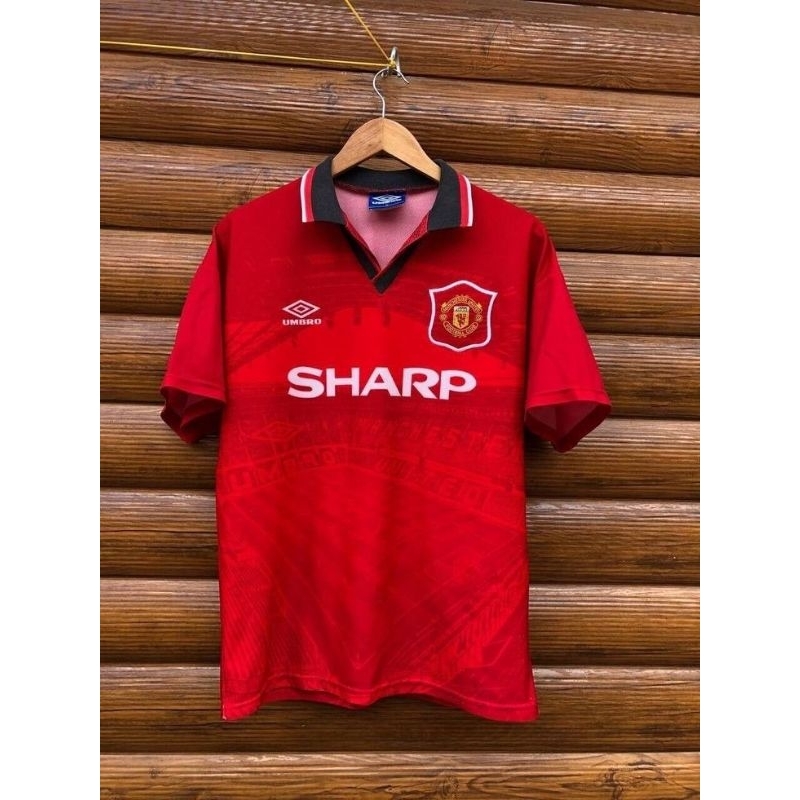 Maillot Manchester United 1994-95 - Enfant 8-9 Ans - Umbro - Occasion Vintage