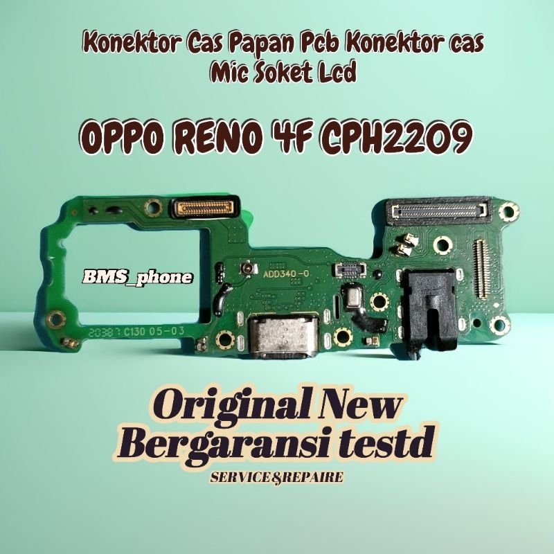 Jual Konektor Cas Papan Pcb Konektor Cas Mic Lcd Oppo Reno 4F Cph2209 ...