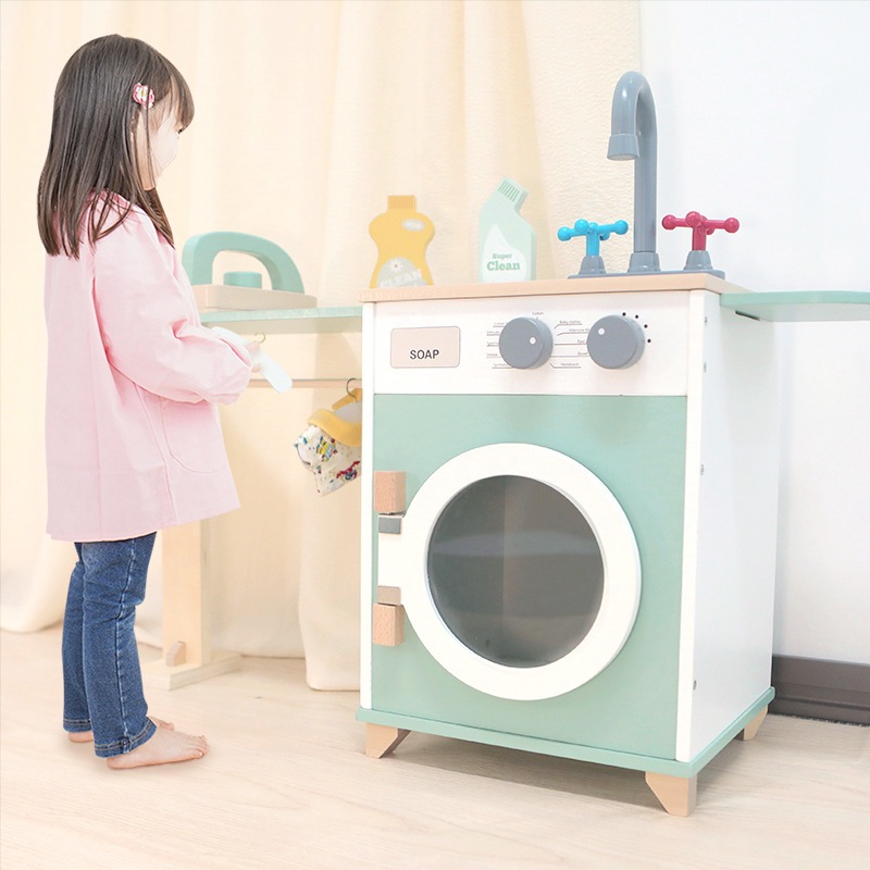 Asda wooden toy washing machine clearance