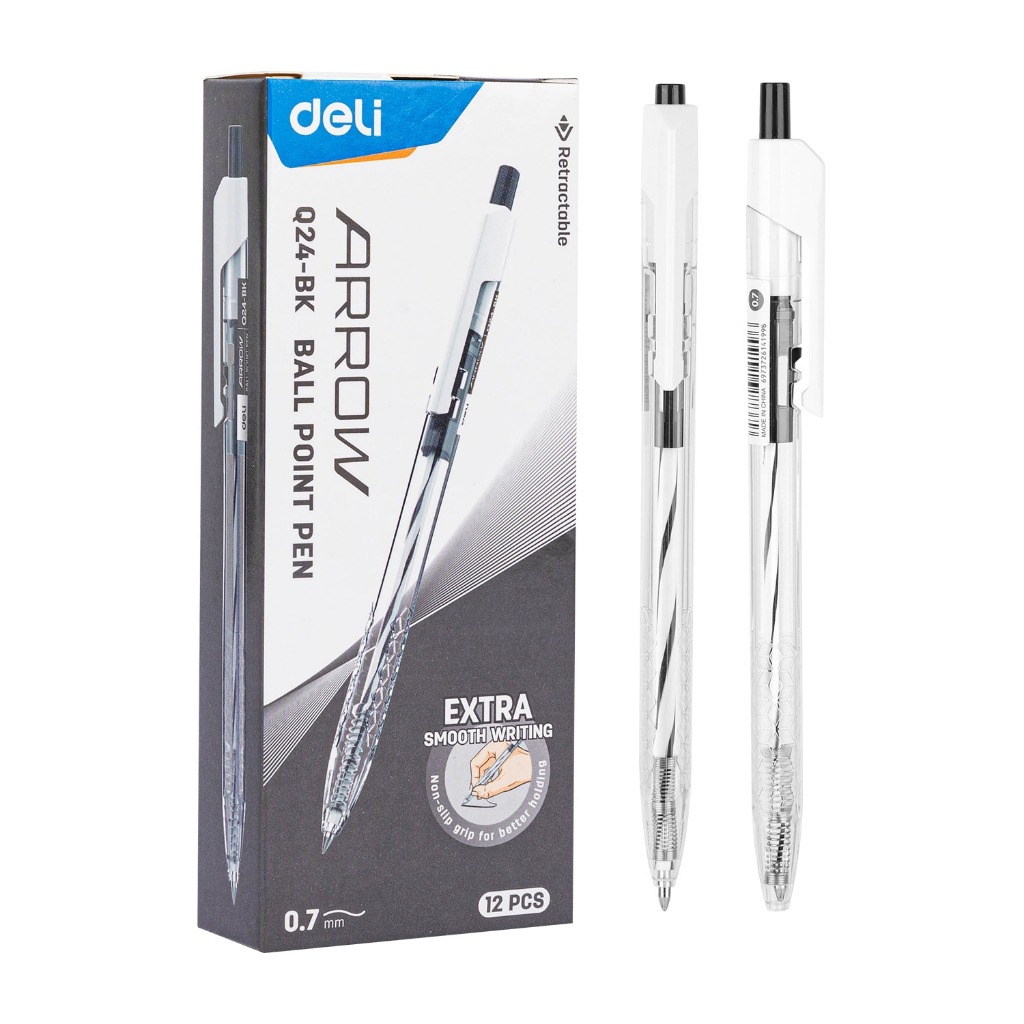 Jual Deli Pulpen Gel Tinta Hitam Ultra Smooth / Gel Pen Retractable