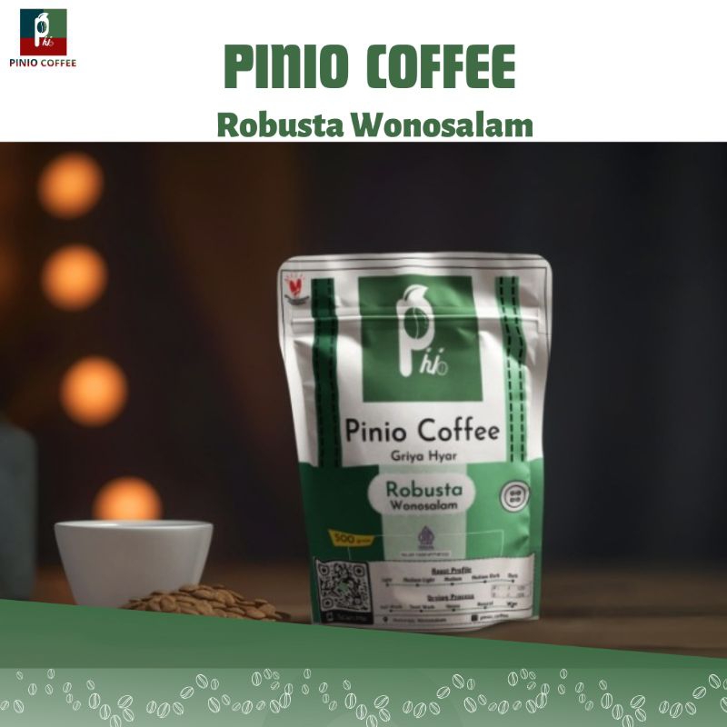 Jual kopi Robusta 100% Wonosalam | Pinio Coffee | Shopee Indonesia