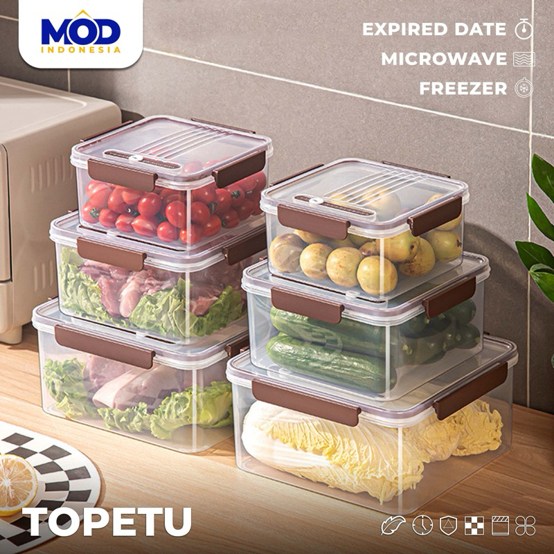 Jual MOD Wadah Makanan Kedap Udara dengan Tutup Expired Date [MICROWAVE ...