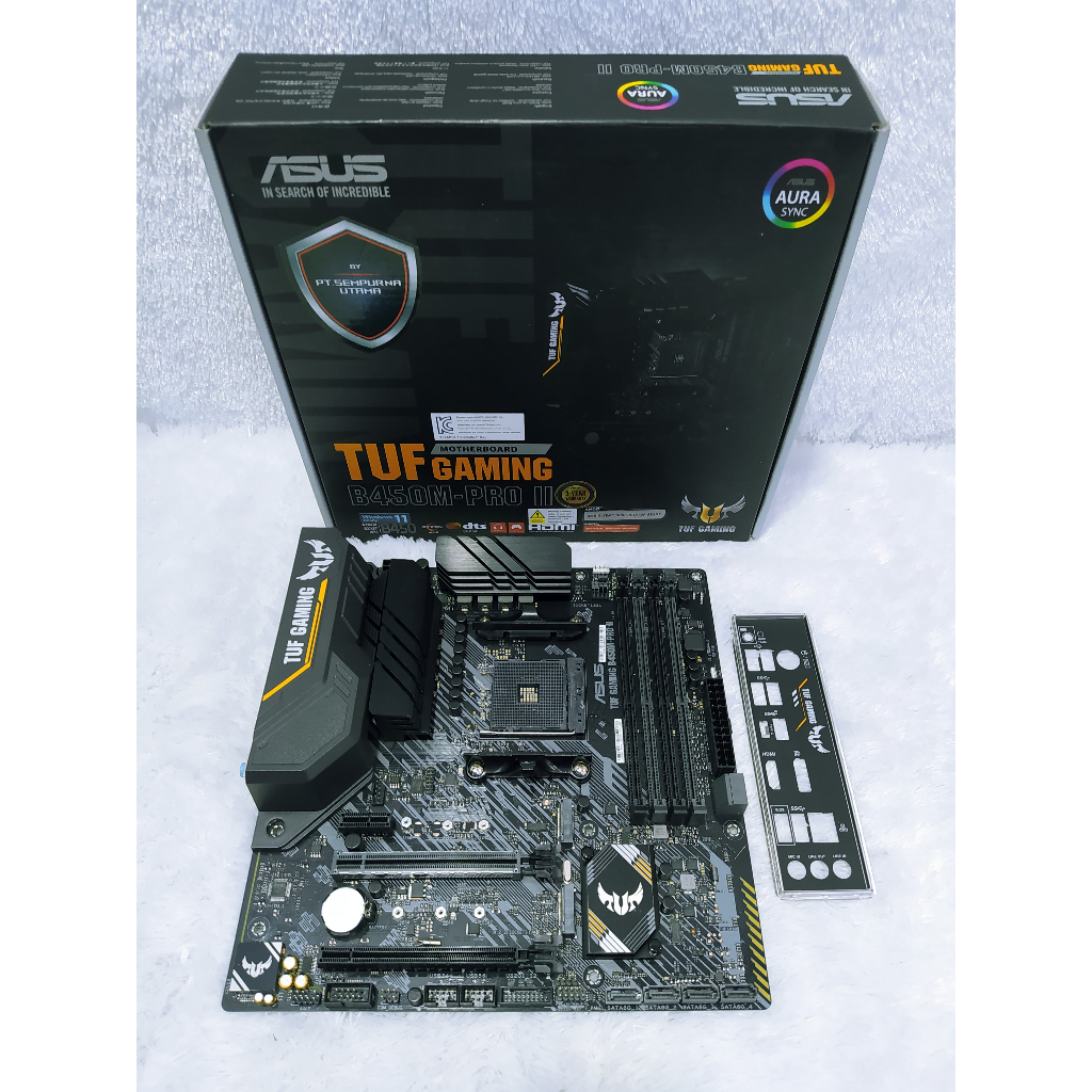 Jual Sepaket Motherboard Asus Tuf B450M dan Prosesor AMD Ryzen 7 2700