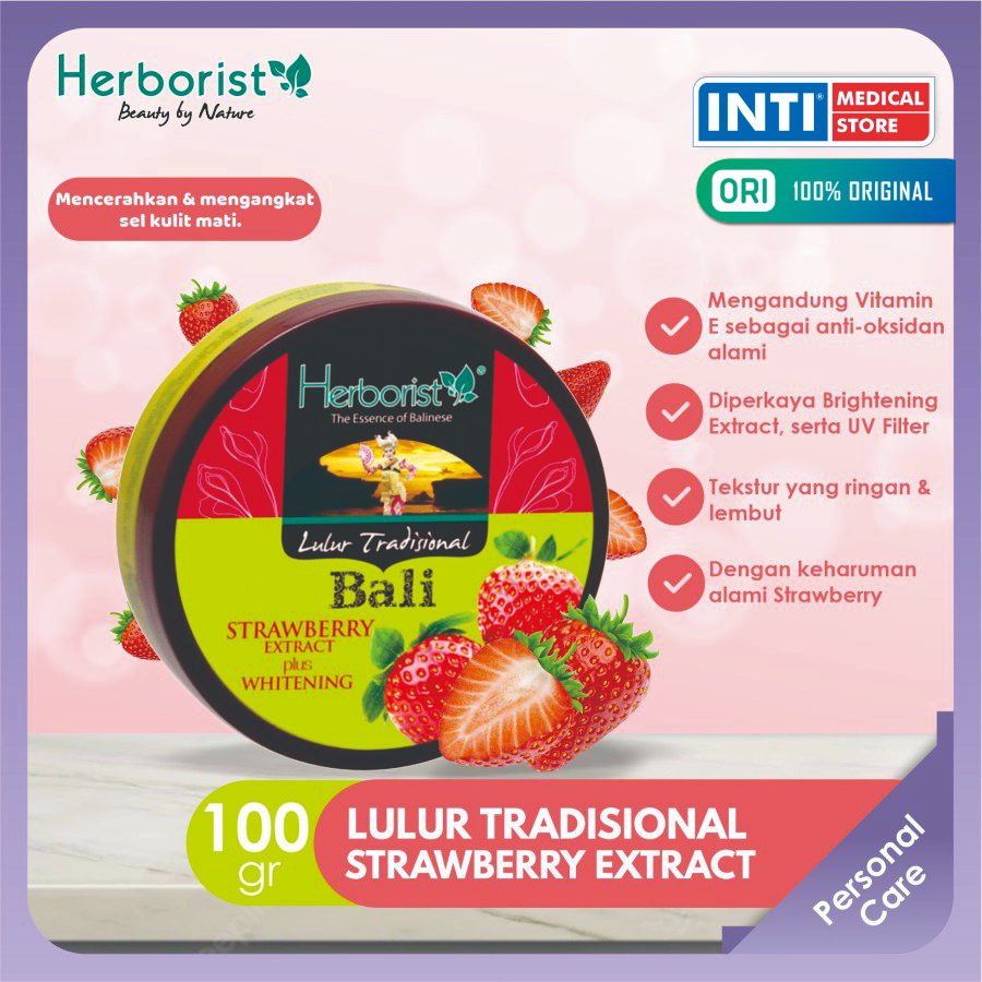 Jual Herborist | Lulur Tradisional Bali 100 gr | Body Scrub Strawberry ...
