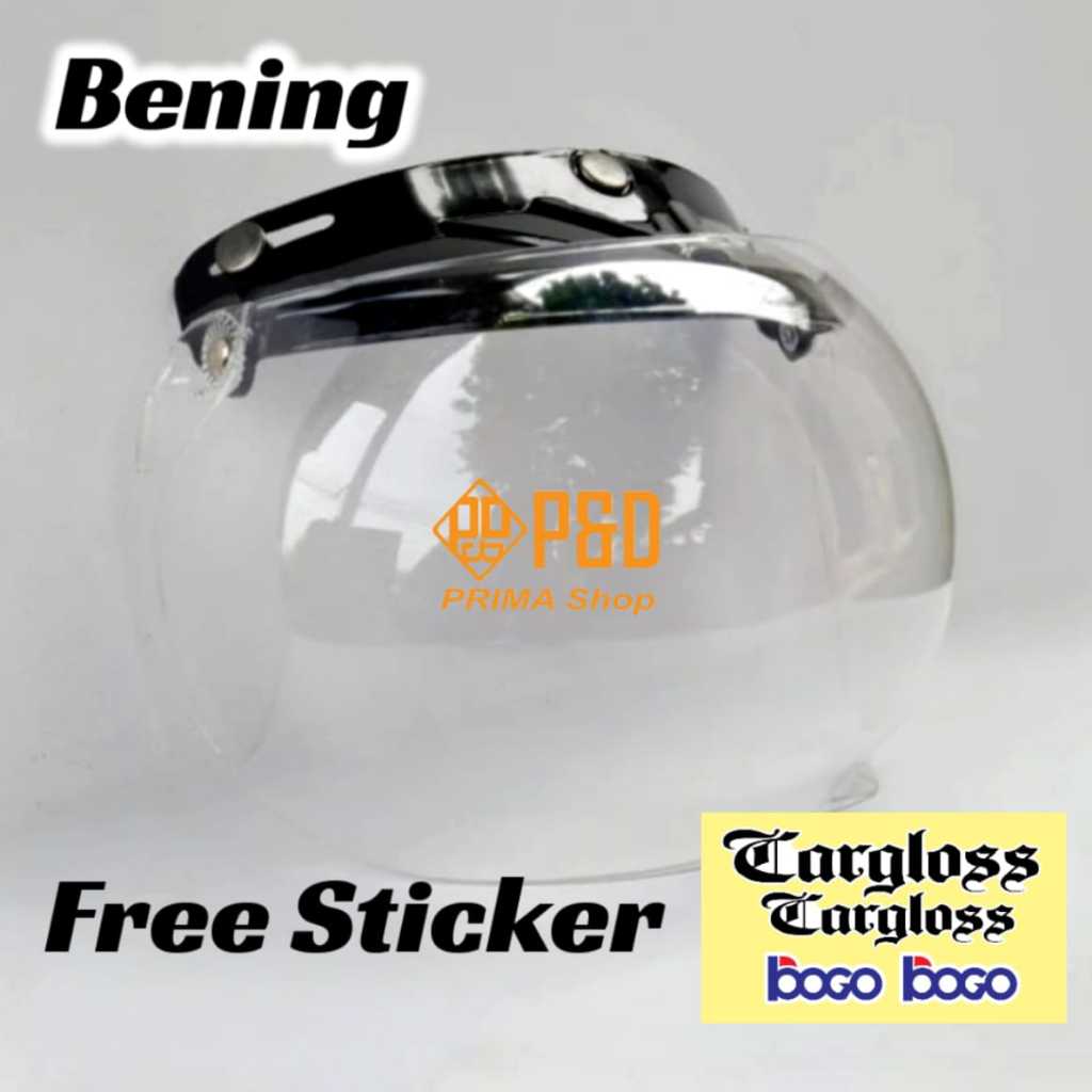 Jual Kaca Helm Bogo cembung dan datar, Retro, Classic dewasa, Free ...