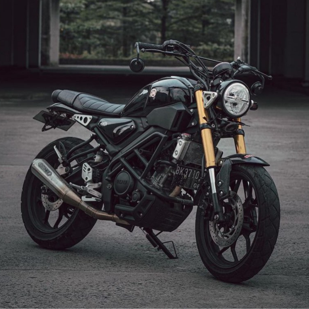 Jual BISA COD Stang Stir Trail Tracker Scrambler – Hitam Chrome Suzuki ...