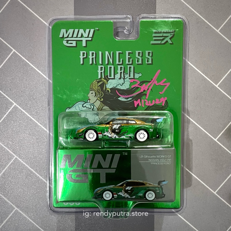 Jual Mini GT Nissan 35GT-RR R35 LBWK Princess Roro Sign Mizu (Designer ...