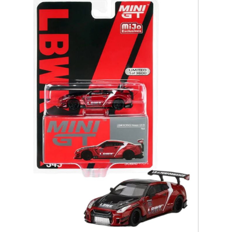 Jual MINI GT LB WORKS Nissan GTR R35 RED MGT345 | Shopee Indonesia