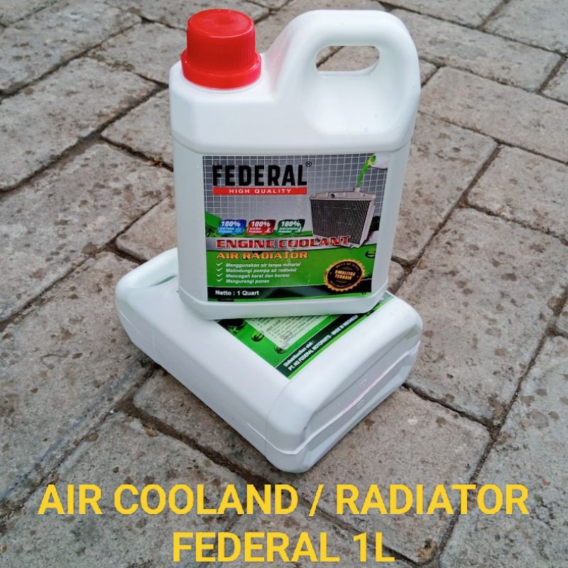 Jual AIR RADIATOR ENGINE COOLAND FEDERAL 1L WARNA HIJAU ORIGINAL ...