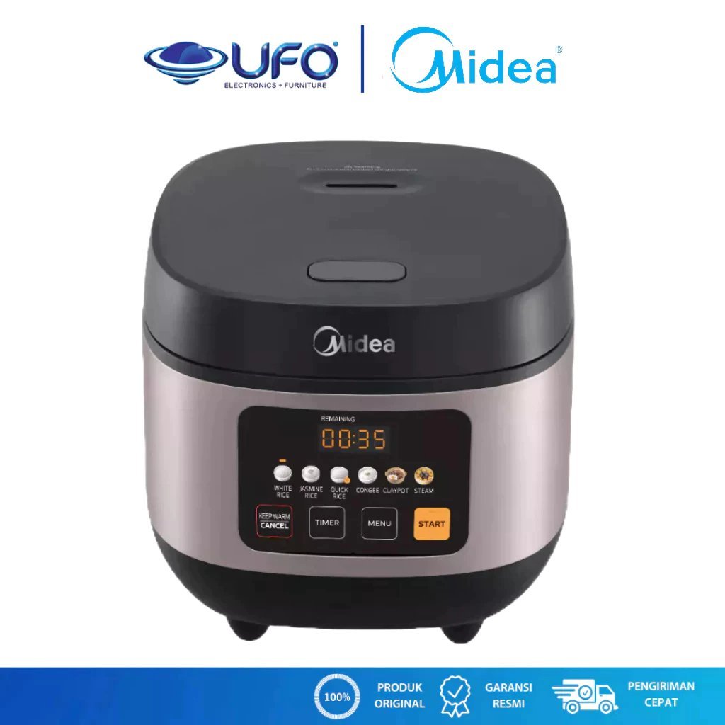 Jual Midea Rice Cooker Intelligent Cooking Curve 1,8 Liter MBFS5020W ...