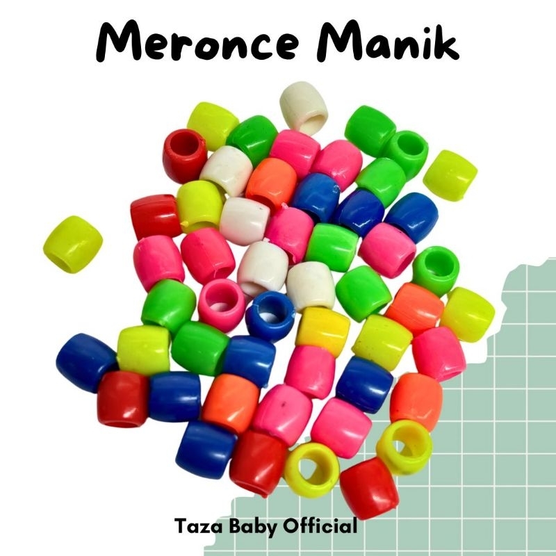 Jual MERONCE MANIK TONG tabung isi 30gr / barrel beaded/ Meronce tong ...