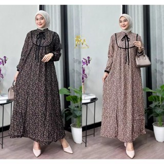 Jual Gamis Rayon Motif Bunga Kekinian Gamis Rayon Premium Gamis Tali Terbaru Shopee Indonesia