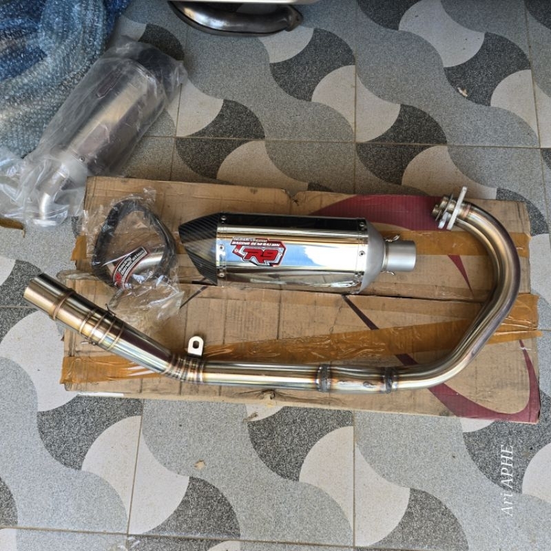 Jual knalpot R9 MOTEGI original kawasaki NINJA 250 R KARBU | Shopee ...