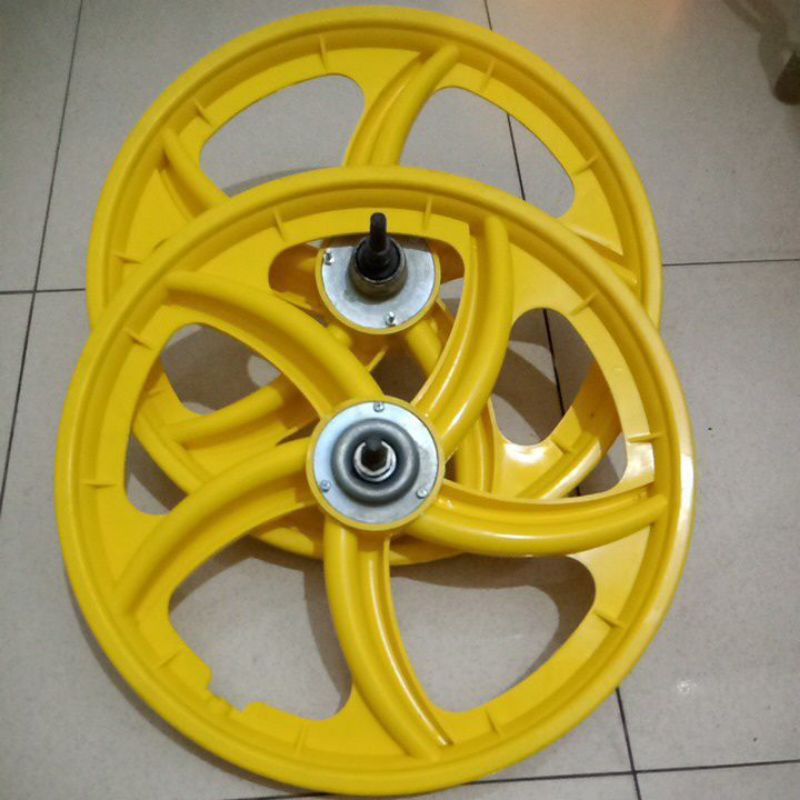 Jual velg/rims sepeda bmx 18 racing model kipas set hub | Shopee Indonesia