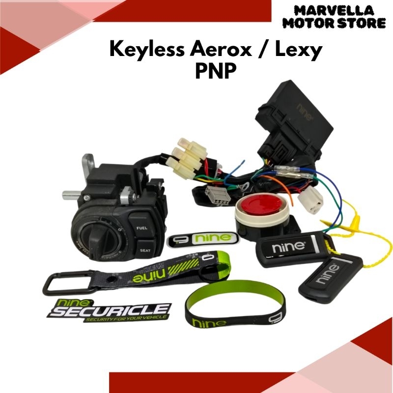 Jual Keyless Remote Securicle 9 nine Luminos Aerox Aerox New Aerox Old ...